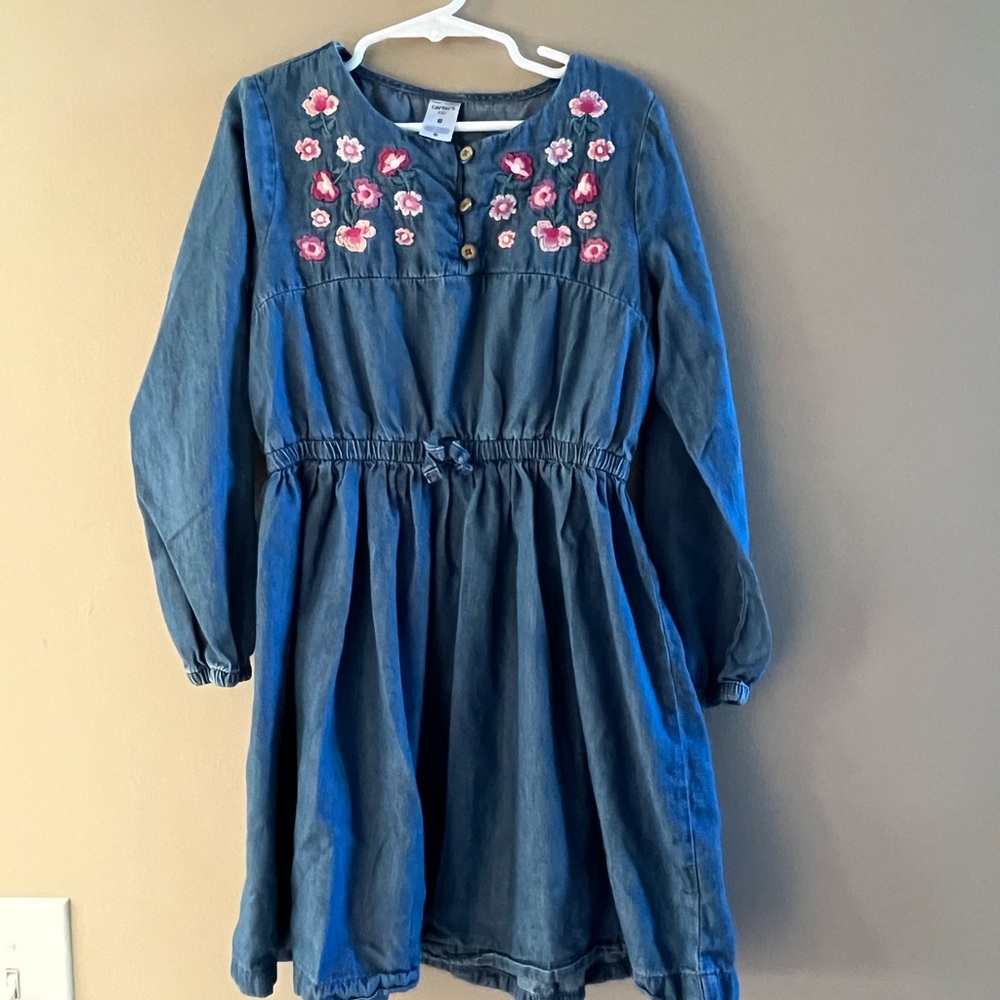 3/$25 Carters denim dress. Size 8
